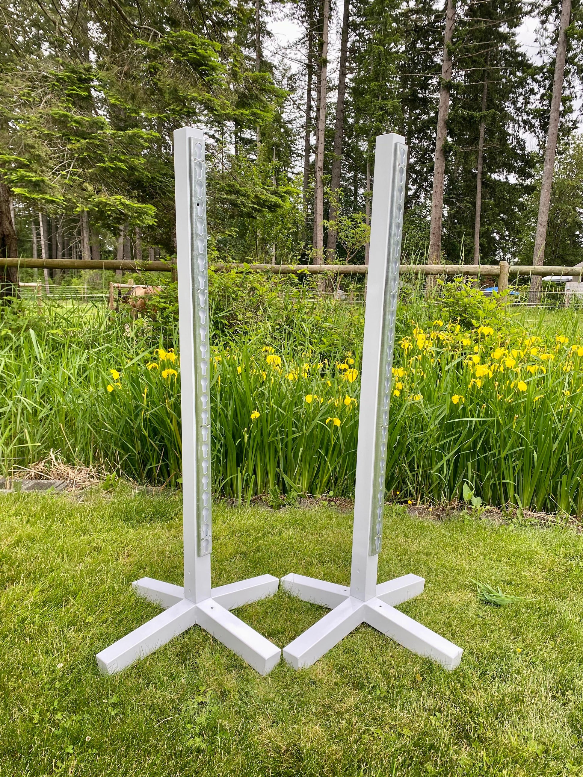 Hope Horse Aluminum Jump Standards - 6' ft Tall Set