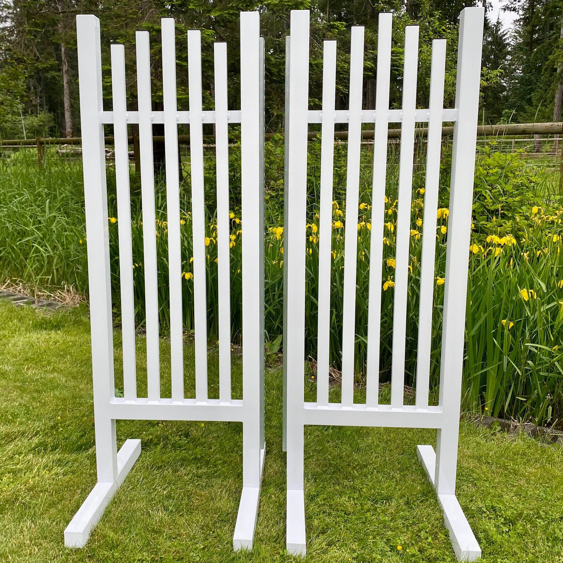 Hope Horse Jump Standards Aluminum Wing Standards - 5.5' Tall Set