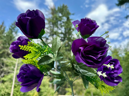 Hope Horse Purple Artificial Rose Stems