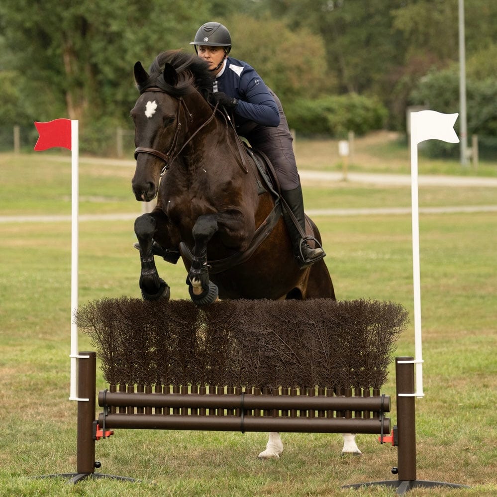 1.8m Shaped Brush Jump – Copper Pony Poles