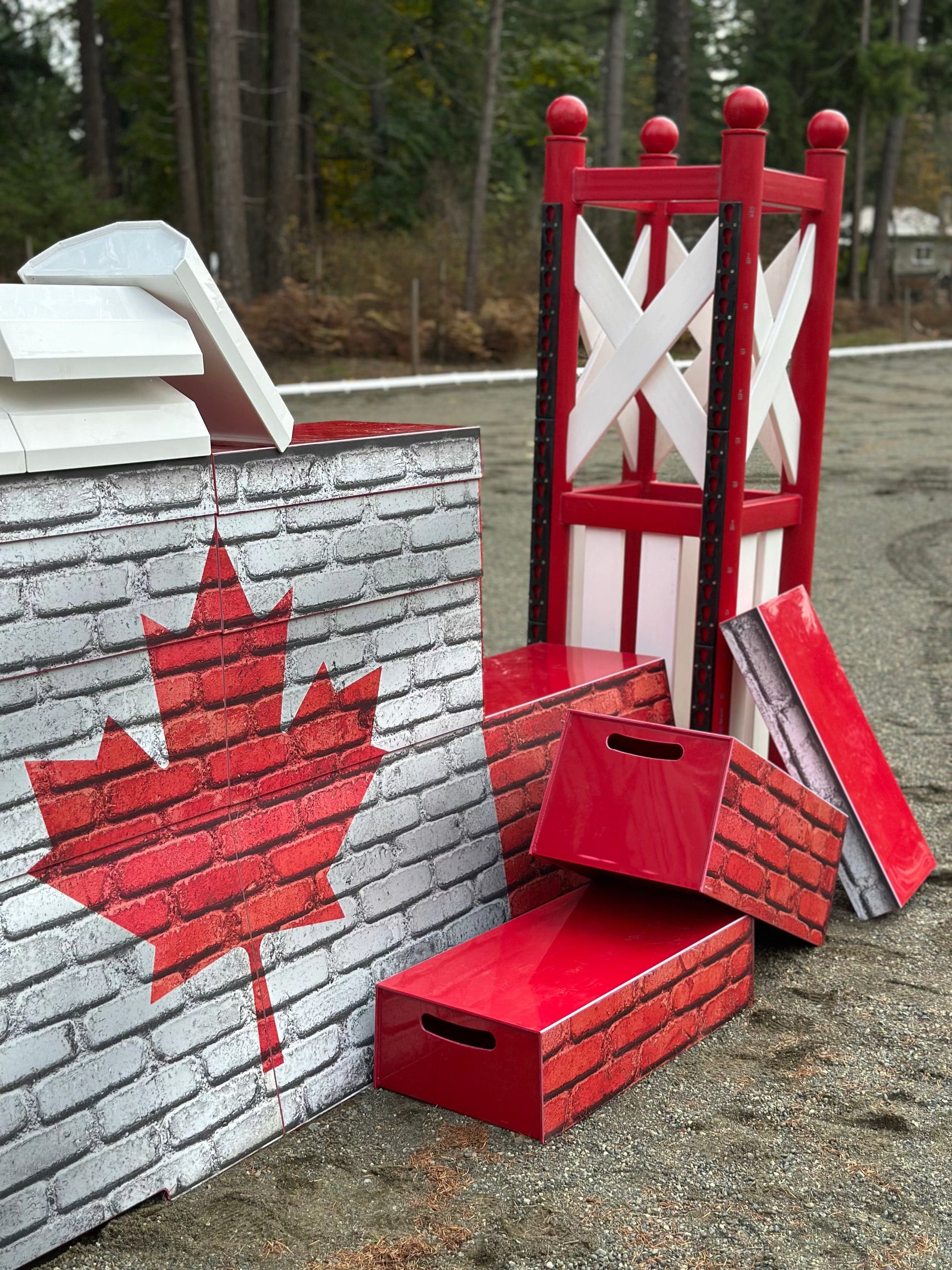 Jump 4 Joy Complete Jumps 10' ft Puissance Wall with Jump Towers