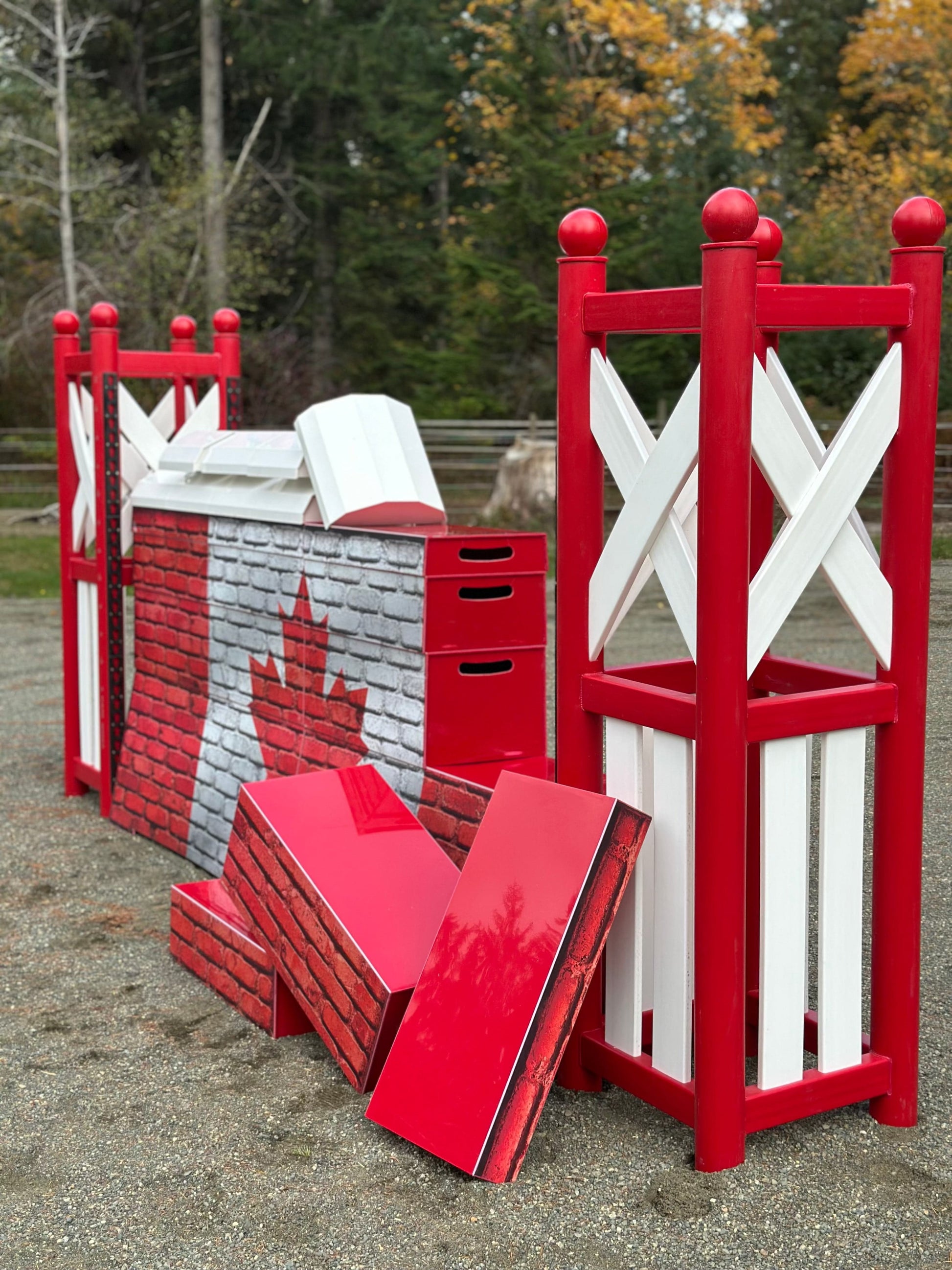 Jump 4 Joy Complete Jumps 10' ft Puissance Wall with Jump Towers