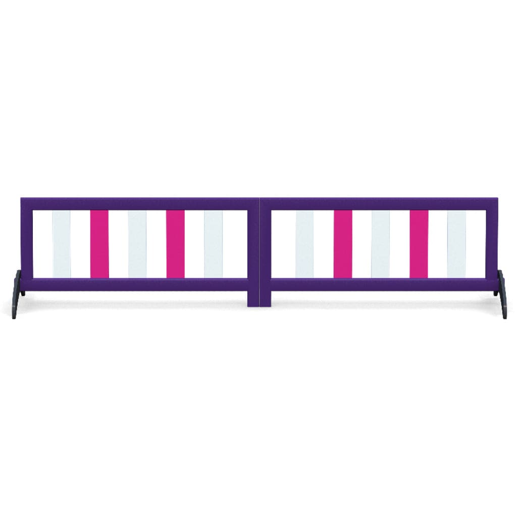 Jump 4 Joy Grape Purple + Haute Pink + White Standing Ladder Filler - 10' Wide X 26" Tall