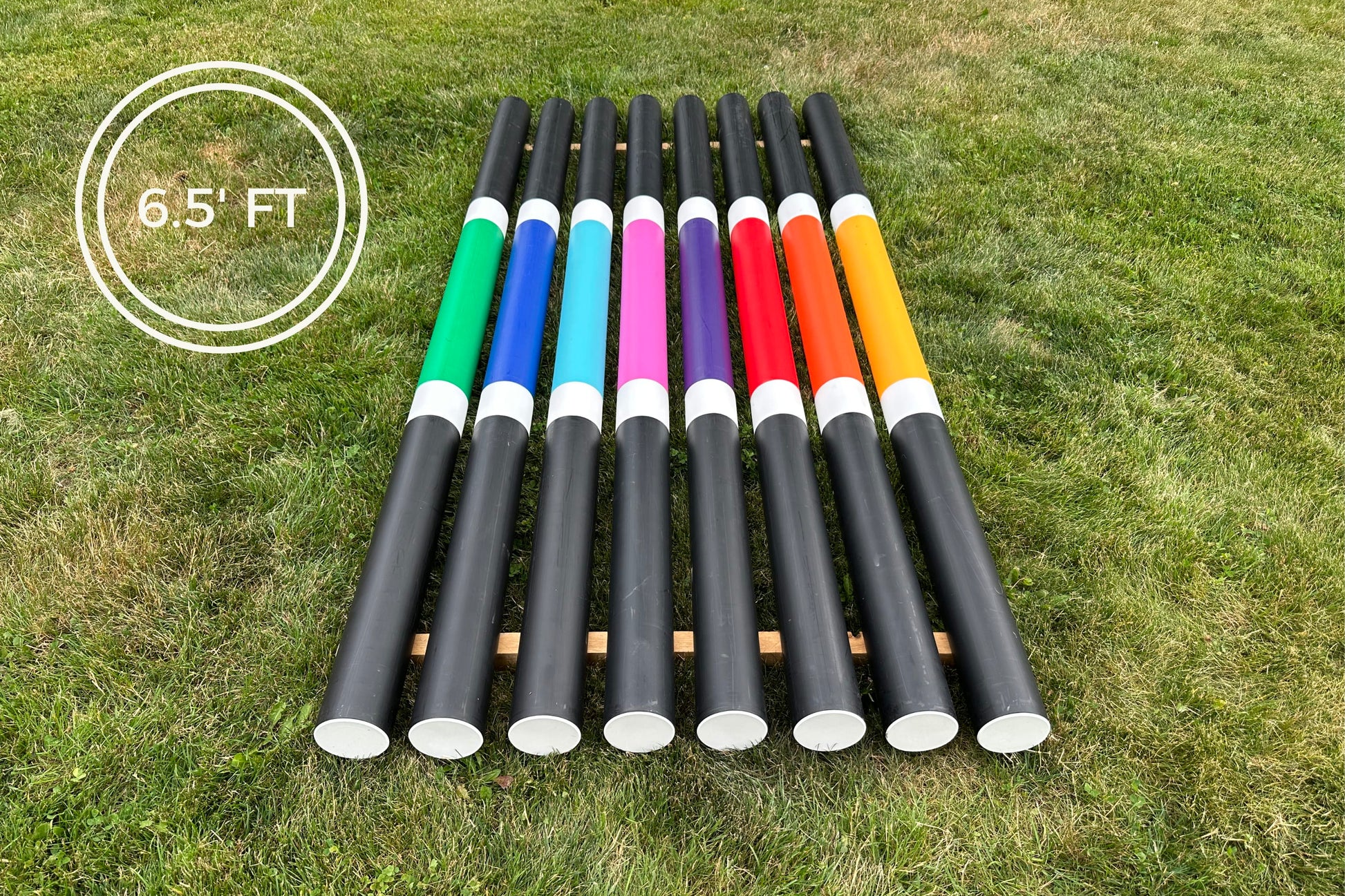 Jump 4 Joy Ground Poles Pole - 6.5' ft Zero Maintenance (Polymer Wrapped Wood)