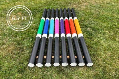 Jump 4 Joy Ground Poles Pole - 6.5' ft Zero Maintenance (Polymer Wrapped Wood)