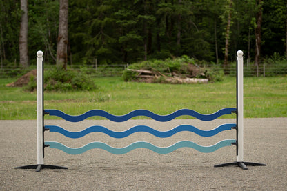 Jump 4 Joy Jump Filler 10' ft Zero Maintenance Slimline Wavy Plank (Polymer Wrapped Wood)