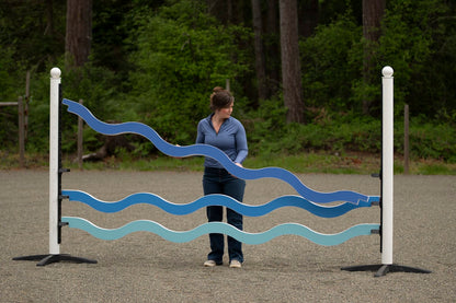 Jump 4 Joy Jump Filler 10' ft Zero Maintenance Slimline Wavy Plank (Polymer Wrapped Wood)